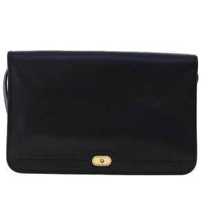 CHRISTIAN DIOR Honeycomb Canvas Shoulder Bag Navy  bs7050