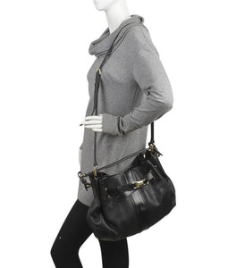 Burberry Black Leather Shoulder Bag