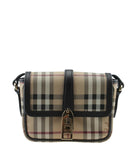 Burberry Berkeley Mini Haymarket Check Beige Coated Canvas Cross Body Bag
