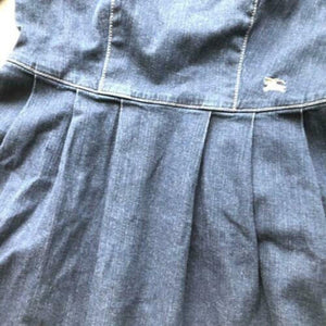 Burberry Blue Label Denim Nova Check Hose Logo Dress