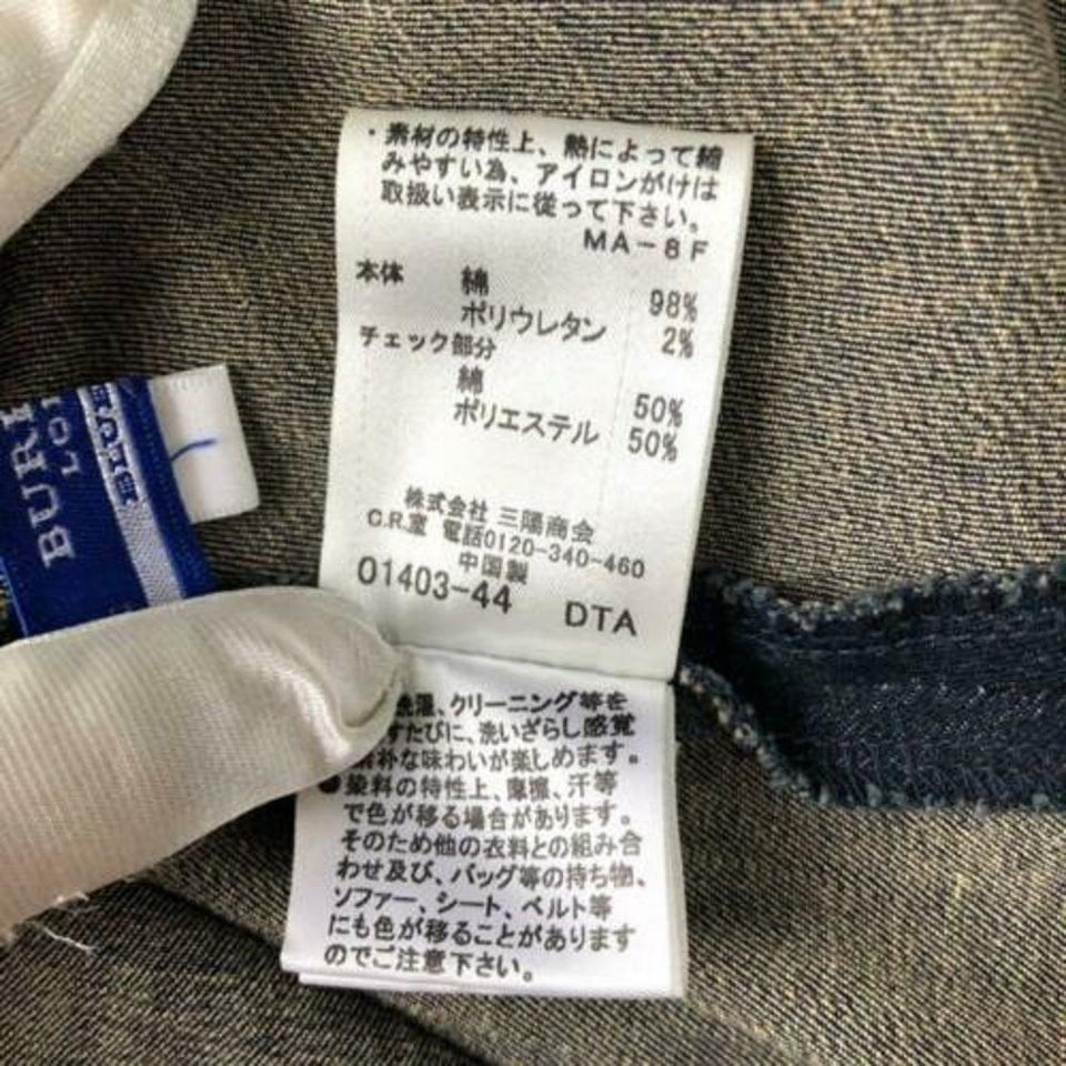 Burberry Blue Label Denim Nova Check Hose Logo Dress