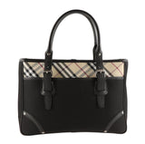 Burberry Check Black Nylon Shoulder Bag