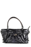 Burberry Handle Black Leather Shoulder Bag