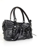 Burberry Handle Black Leather Shoulder Bag