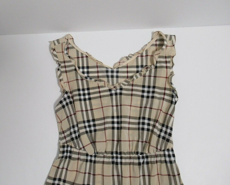 Burberry London Women's Long Check Dress Blue Label