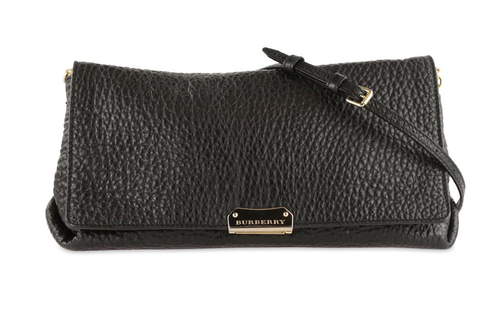 Burberry Madison Chain Black Leather Shoulder Bag
