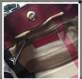 Burberry Maidstone Small Red Leather Shoulder Bag