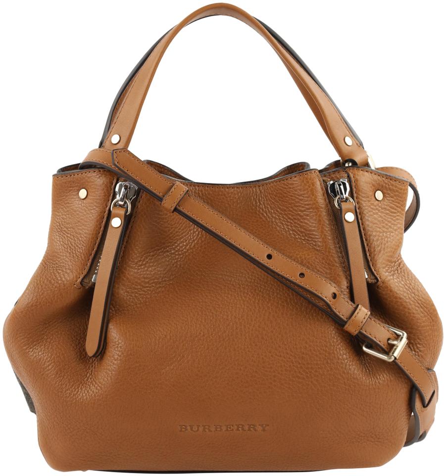 Burberry Maidstone Saddle Brown Leather Shoulder Bag