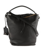 Burberry Medium Ashby Black Leather Hobo Bag