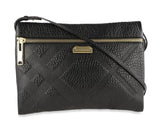 Burberry Medium Balmoral Black Calfskin Leather Clutch