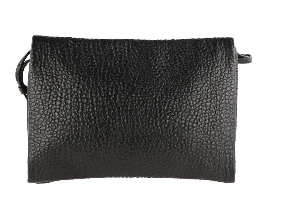Burberry Medium Balmoral Black Calfskin Leather Clutch
