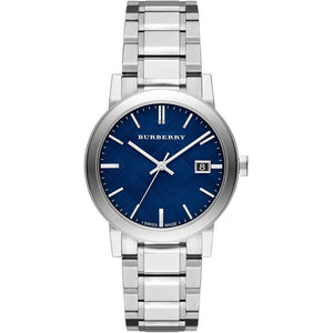 Burberry Ladies The City Steel Blue Watch BU9031