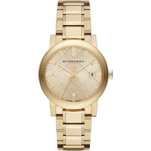 Burberry Ladies The City Yellow Gold Watch BU9033