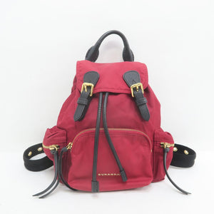 Burberry Small Runway Winered Nylon Backpack