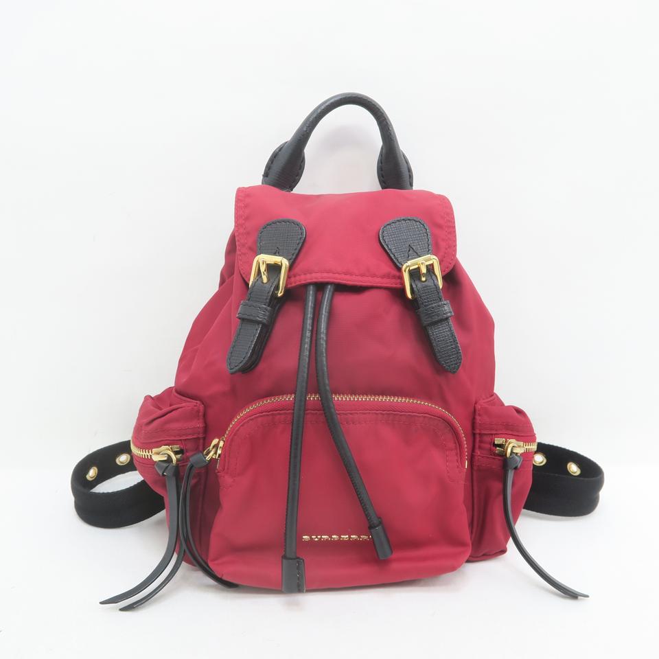 Burberry Small Runway Winered Nylon Backpack