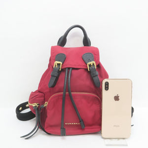 Burberry Small Runway Winered Nylon Backpack