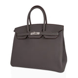 Hermes Birkin 35 Bag Etain Togo Leather with Palladium Hardware