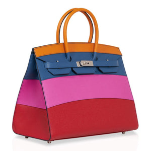 Hermes Sunset Rainbow Sellier Birkin 35 Limited Edition Bag