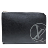 Louis Vuitton Pochette Jour Gm  Leather Clutch Bag