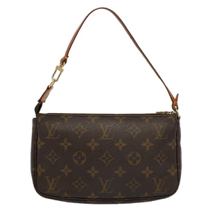 Louis Vuitton Pochette Accessoire  Canvas Clutch Bag