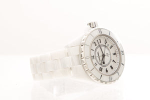 Chanel White J12 Watch