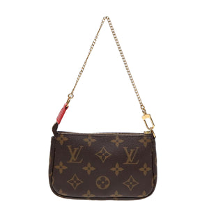 Louis Vuitton Mini Pochette Accessoires  Canvas Clutch Bag