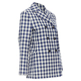 Christian Dior virgin wool checkered bar jacket
