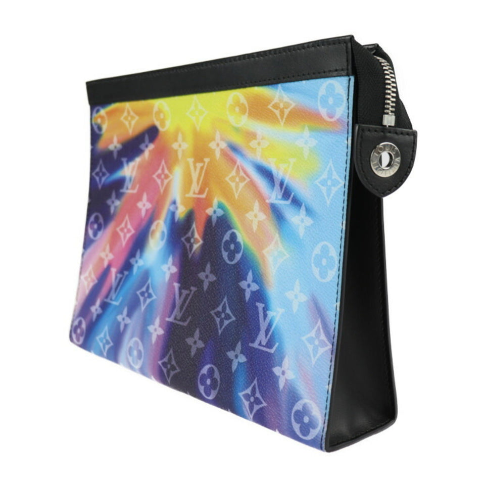 Louis Vuitton Pochette Voyage  Canvas Clutch Bag