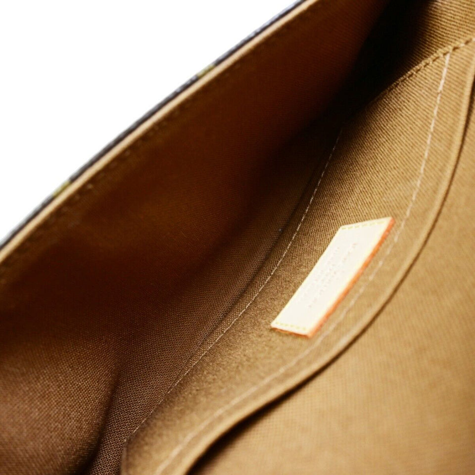 Louis Vuitton Pochette Marelle  Canvas Clutch Bag
