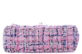 Chanel Pink Tweed Mini  Flap  Handbag