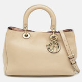 Beige Leather Medium Diorissimo Shopper Tote