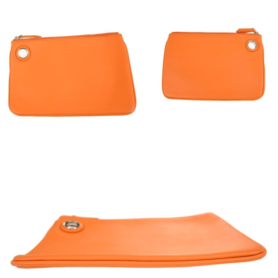 Fendi  Leather Clutch Bag