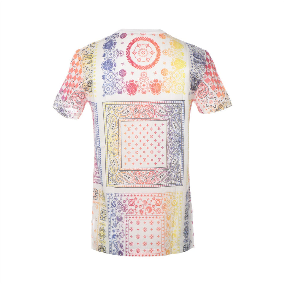 Louis Vuitton x Fragment  17AW Cotton  XS  Multicolor BANDANA Tee RM172M Fukuoka