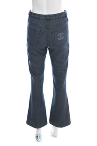 Chanel Blue CC Detail Jeans SZ 34