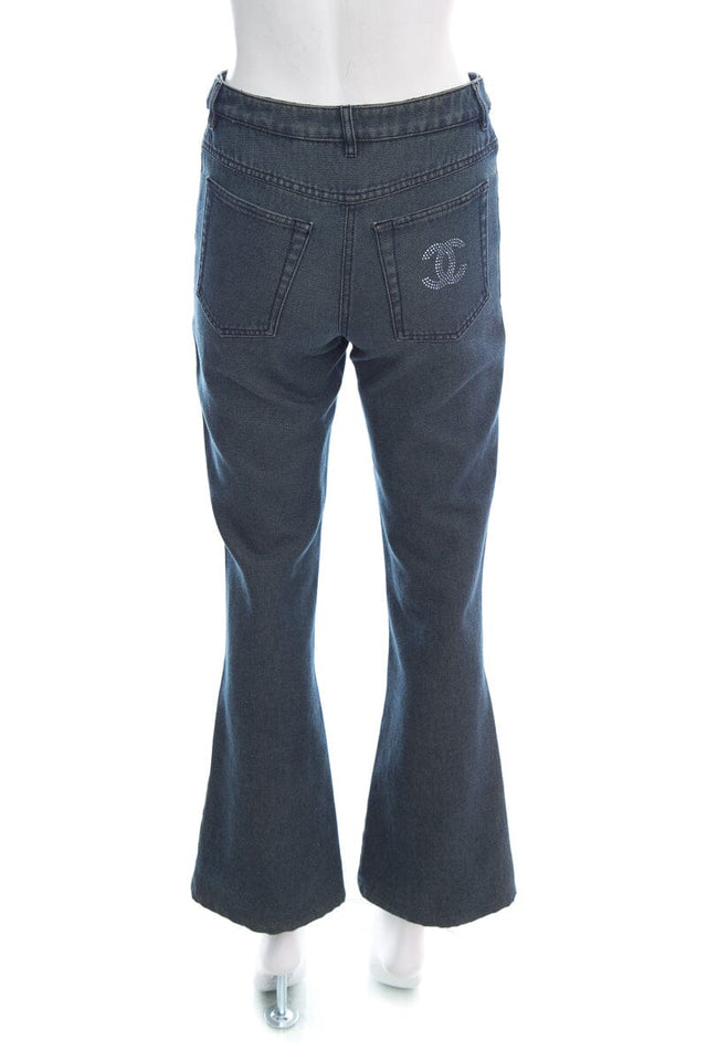 Chanel Blue CC Detail Jeans SZ 34