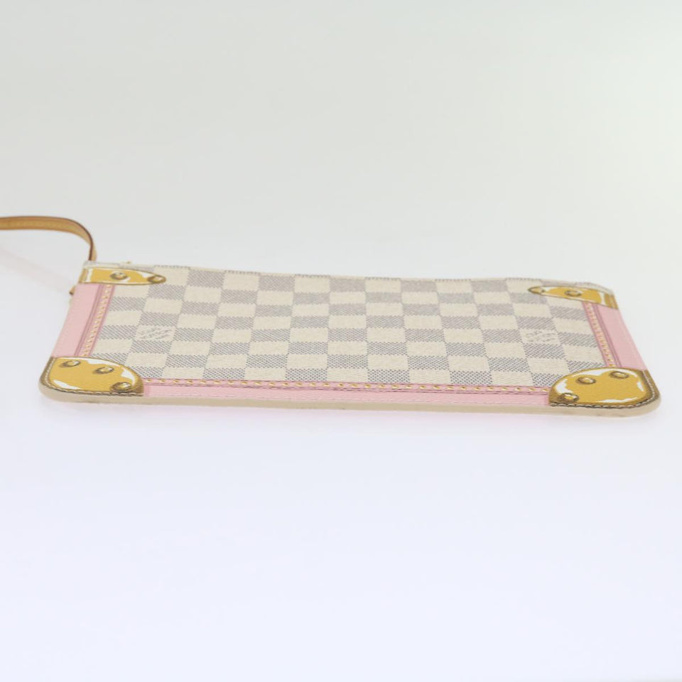 Louis Vuitton Neverfull Pouch  Canvas Clutch Bag