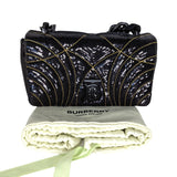 Burberry Lola Small Quilted Sequin Chain Shoulder Bag
