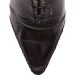 Dior Raf Simons Metallic Scale Embossed Cut Out Booties