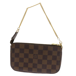 Louis Vuitton Mini Pochette Accessoires  Canvas Clutch Bag