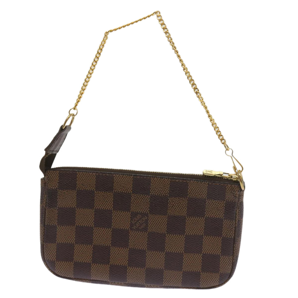 Louis Vuitton Mini Pochette Accessoires  Canvas Clutch Bag