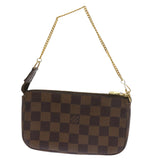 Louis Vuitton Mini Pochette Accessoires  Canvas Clutch Bag