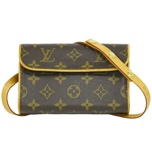 Louis Vuitton Pochette Florentine  Canvas Clutch Bag