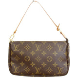Louis Vuitton Pochette Accessoire  Canvas Clutch Bag