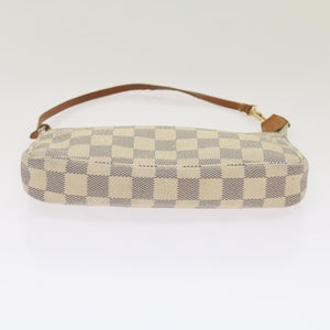 Louis Vuitton Pochette Accessoire  Canvas Clutch Bag