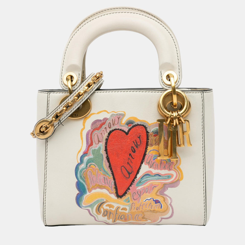 x Niki De Saint Phalle White Dioramour Mini Lady Dior