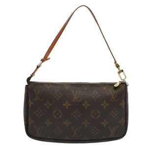 Louis Vuitton Pochette Accessoire  Canvas Clutch Bag