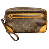 Louis Vuitton Marly Dragonne  Canvas Clutch Bag