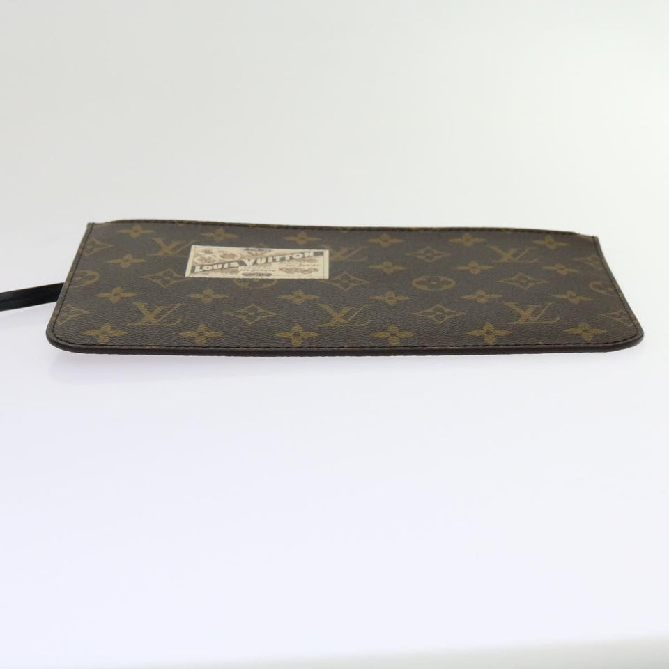Louis Vuitton Neverfull Pouch  Canvas Clutch Bag
