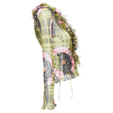 Christian Dior Galliano Vintage Silk Ruffle Wrap Blouse