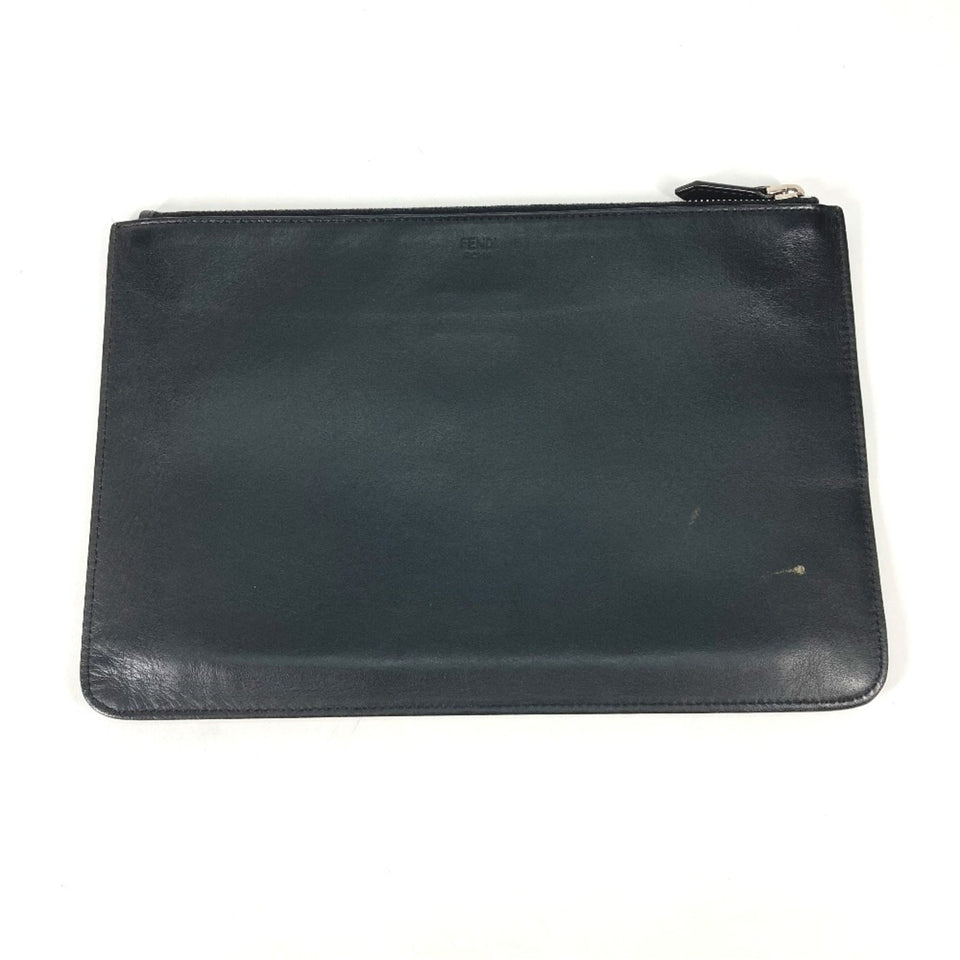 Fendi  Leather Clutch Bag (Pre-Owned)
